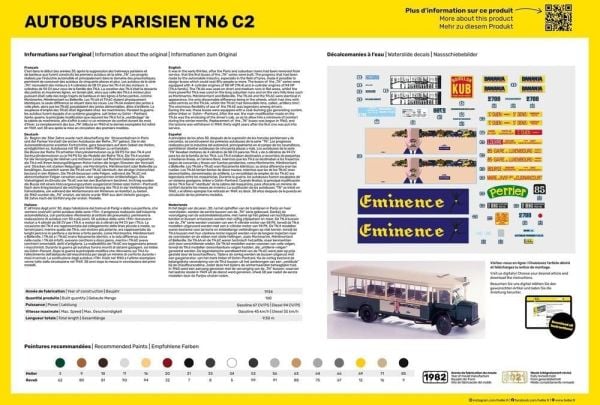 1/24 AUTOBUS PARISIEN TN6 C2