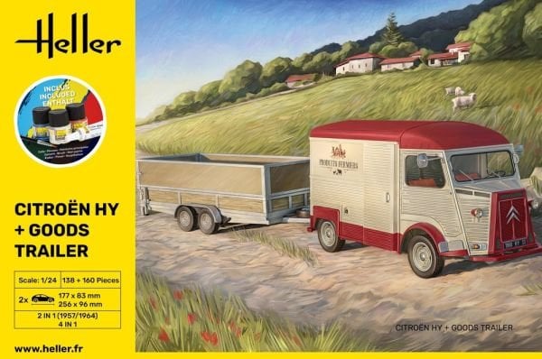 1/24 CITROEN HY +GOODS TRAILER (YENİ KALIP)