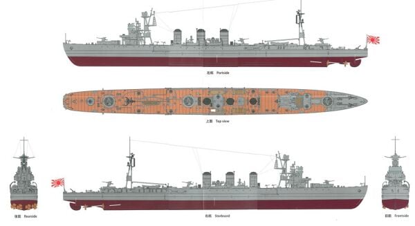 1/350 I.J.N. Anti Aircraft Cruiser Isuzu