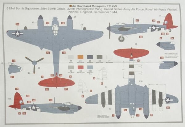 1/72 De Havilland Mosquito PR.XVI (YENİ KALIP)
