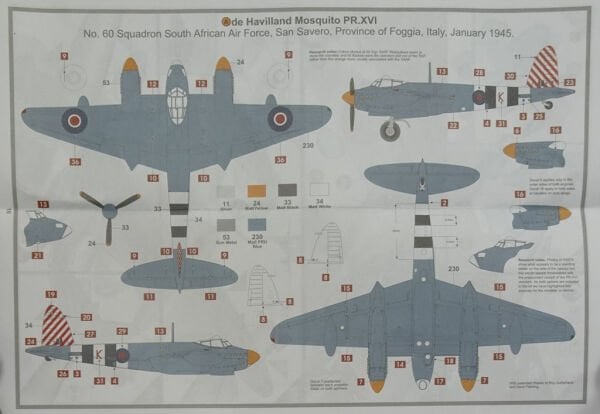 1/72 De Havilland Mosquito PR.XVI (YENİ KALIP)