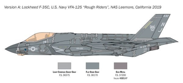 1/72 F-35C Lightning II ''CATOBAR version''  (%100 NEW MOULDS)