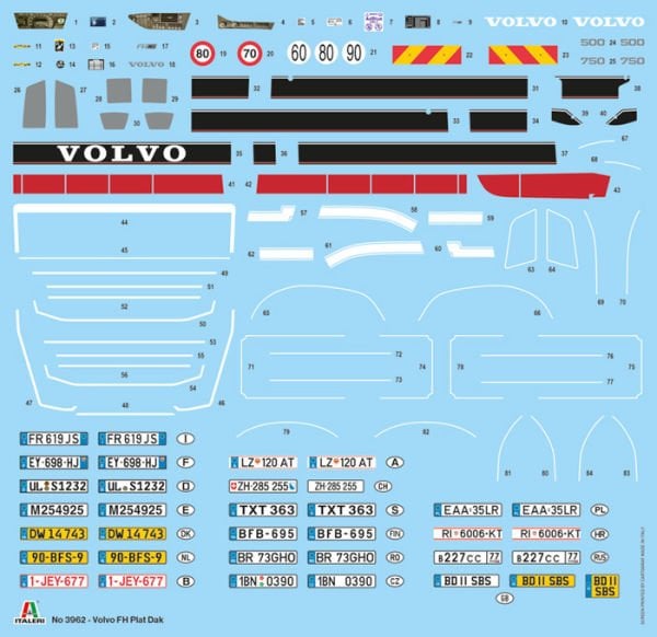 1/24 Volvo FH Plat Dak (NEW PARTS )