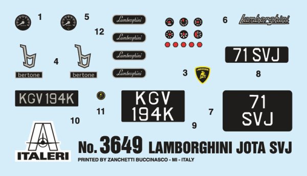 1/24  Lamborghini Miura JOTA SVJ