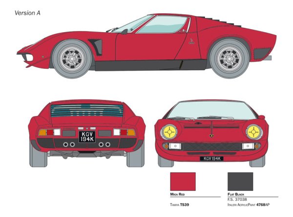 1/24  Lamborghini Miura JOTA SVJ