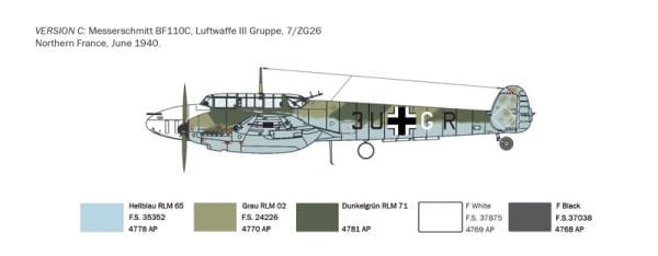 1/72  BF-110 C Zestorer