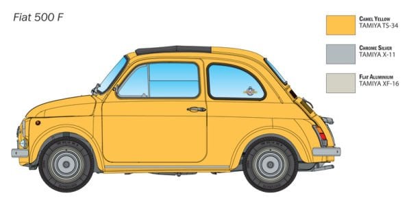 1/12 Fiat 500 F Upgraded Edition