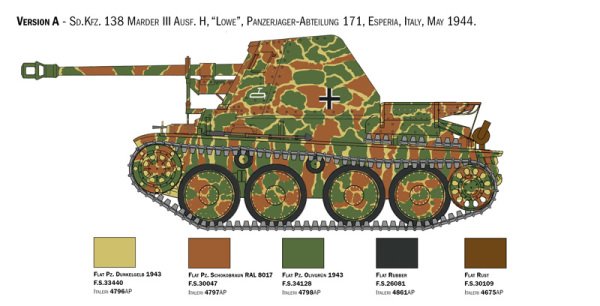 1/35  Marder III Ausf. H Sd. Kfz.138