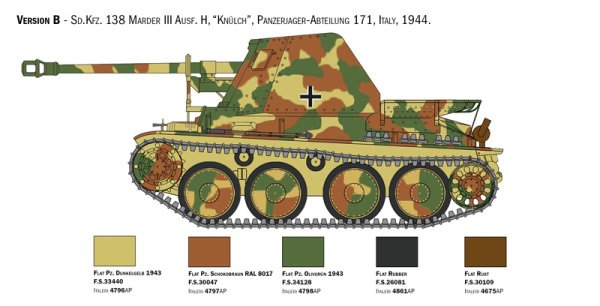 1/35  Marder III Ausf. H Sd. Kfz.138