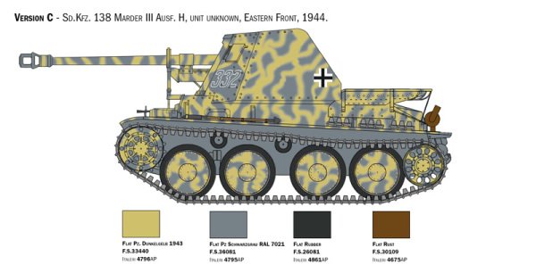 1/35  Marder III Ausf. H Sd. Kfz.138