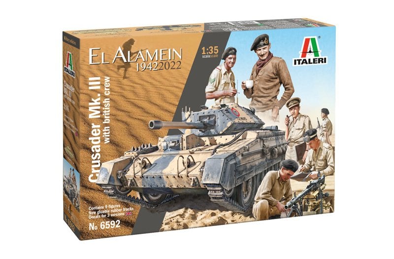 1/35   Crusader Mk. III with British Crew  (Contains 9 Figures)