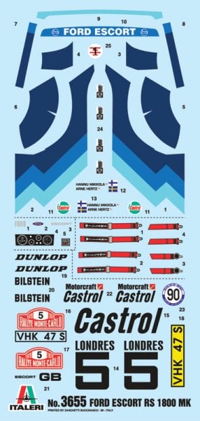 1/24  Ford Escort rs 1800 mk.2