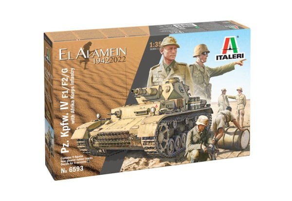 Pz.Kpfw.IV F1/F2/G With Afrika Korps Infantry (Contains 9 Figures)