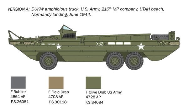 1/72 DUKW 2 1/2 ton GMC truck amphibious version ''D-Day 80° Anniversary''