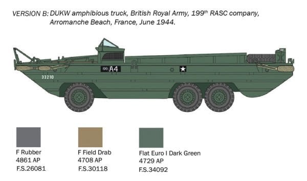 1/72 DUKW 2 1/2 ton GMC truck amphibious version ''D-Day 80° Anniversary''