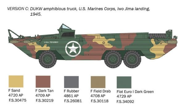 1/72 DUKW 2 1/2 ton GMC truck amphibious version ''D-Day 80° Anniversary''