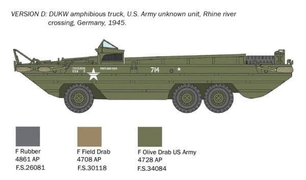 1/72 DUKW 2 1/2 ton GMC truck amphibious version ''D-Day 80° Anniversary''