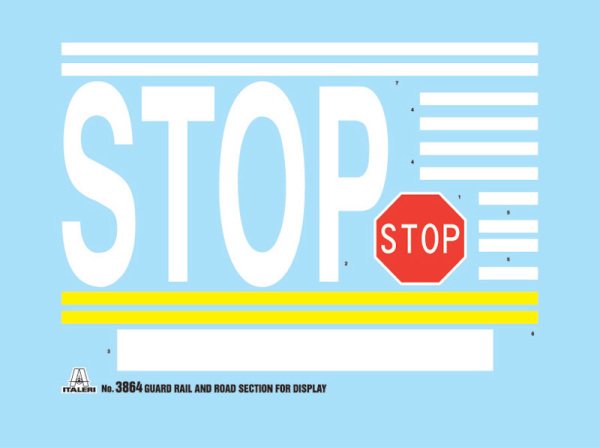 1/24  Guard Rail & Road Section for display