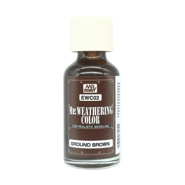 Mr.Hobby EWC-02 40 ml. Weathering Color Ground Brown, Eskitme Model Boyası