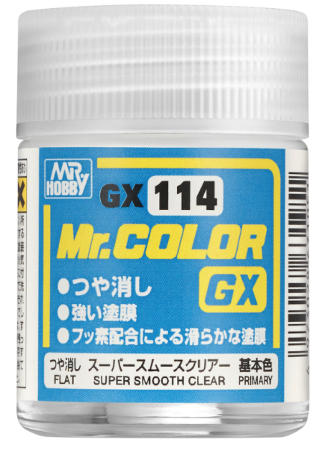 Mr.Hobby GX-114 18 ml. Flat, Super Smooth Clear