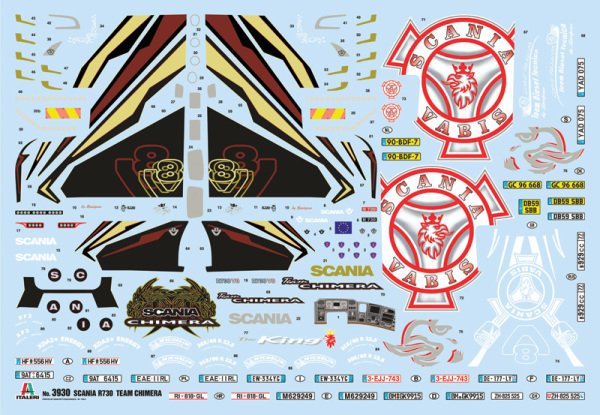 1/24 SCANIA R730 STREAMLINE ''TEAM CHIMERA''