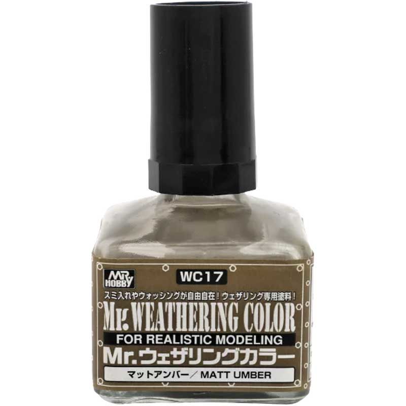 Mr.Hobby WC-17 40 ml. Weathering Color Matt Umber, Eskitme Model Boyası