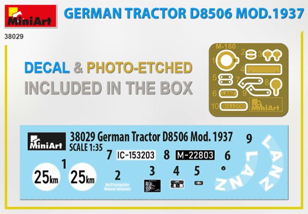 1/35 GERMAN TRACTOR D8506 MOD.1937