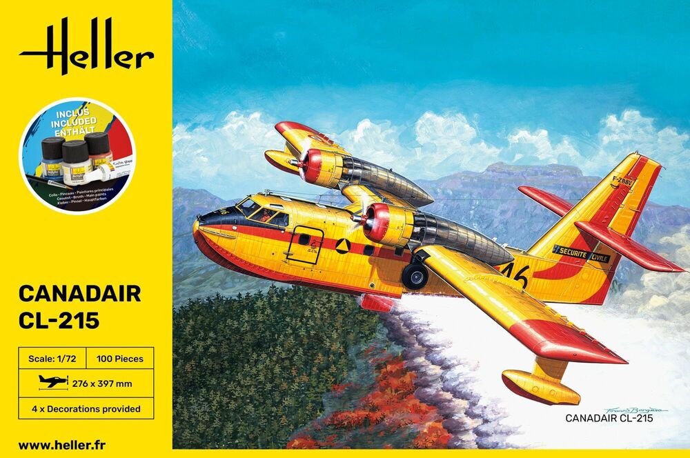 1/72  Canadair  CL-215 ( Boya ve yapıştırıcılı set)