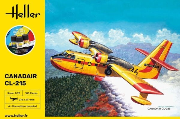 1/72  Canadair  CL-215 ( Boya ve yapıştırıcılı set)