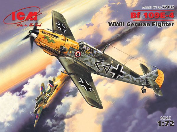 1/72 MESSERSCHMITT BF 109 E-4 WWII GERMAN FIGHTER
