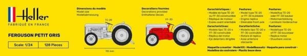 1/24 FERGUSON PETIT GRIS ( Boya ve yapıştırıcılı set)