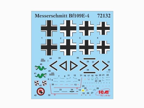 1/72 MESSERSCHMITT BF 109 E-4 WWII GERMAN FIGHTER