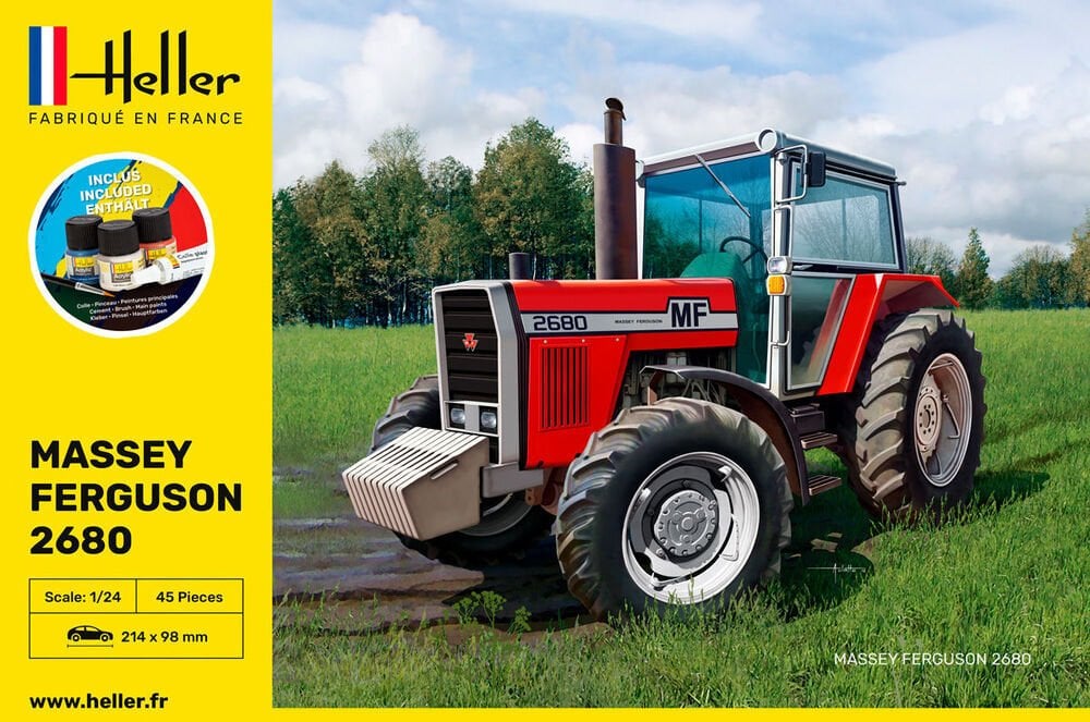 1/24 MASSEY FERGUSON 2680 (Boya ve yapıştırıcılı set)