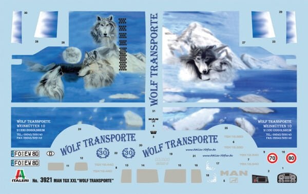 1/24  MAN TGX XXL ''WOLF TRANSPORTE''