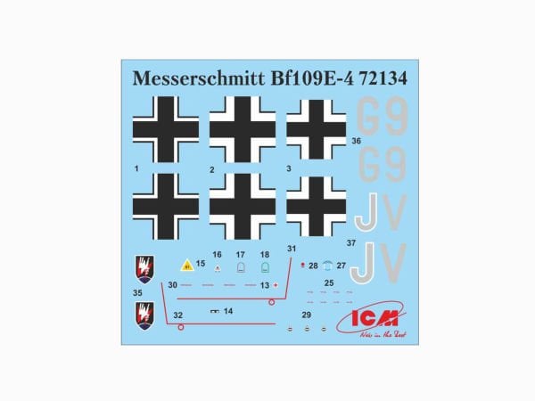 1/72 MESSERCHMITT BF-109E-4 GERMAN NIGHT FIGHTER