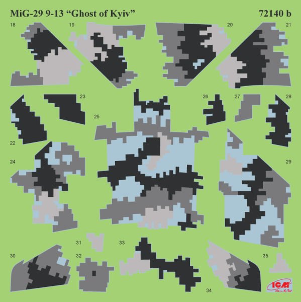 1/72  THE GHOST OF KYIV MIG 29 UKRAINIAN AIR  FORCE