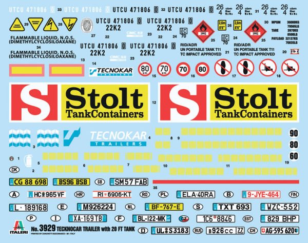 1/24  TECNOKAR TRAILER WITH 20' TANK