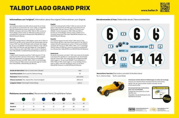 1/24 TALBOT LAGO GRAND PRIX