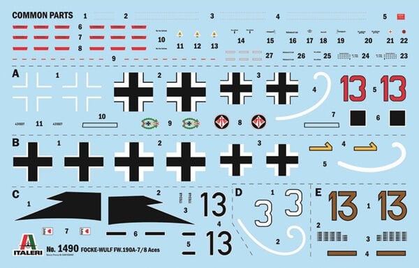 1/72 Focke-Wulf FW 190 A-7/A8 ACES