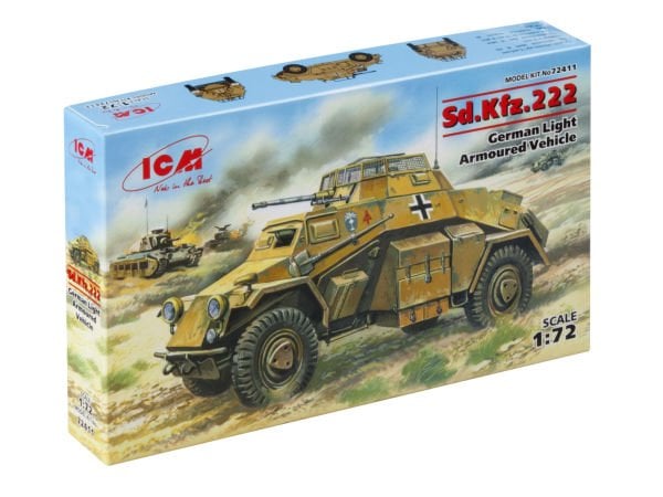 1/72 Sd.Kfz.222 German Light Armoured Vehicle