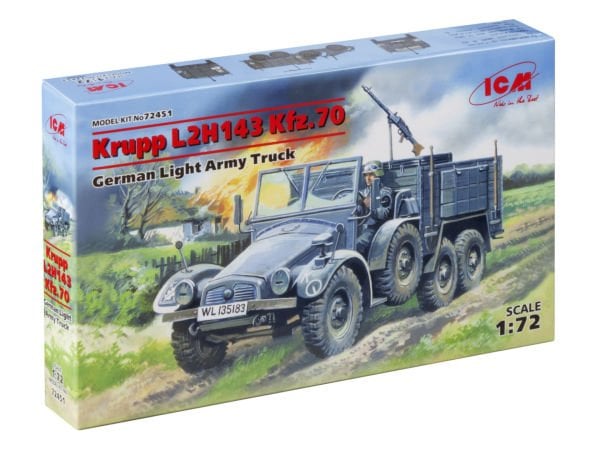 1/72 Krupp L2H143 Kfz.70 German Light Army Truck