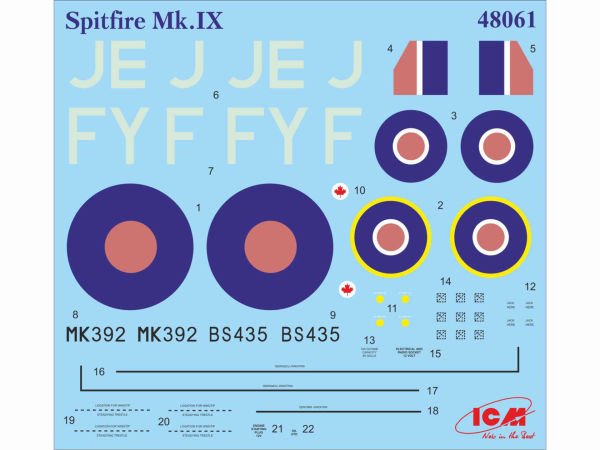 1/48  Spitfire Mk.IX WWII British Fighter