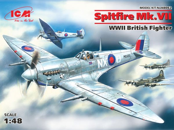 1/48 Spitfire Mk.VII WWII British Fighter