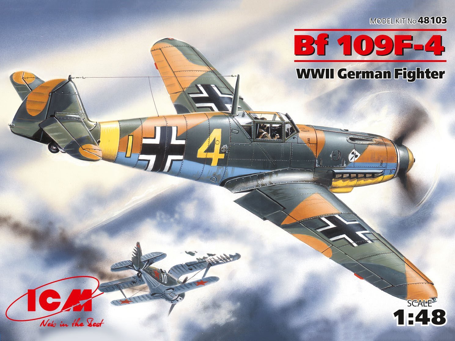 1/48 Messerschmitt Bf 109F-4 WWII German Fighter