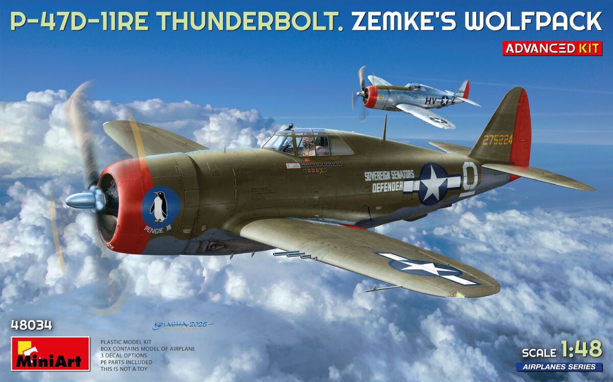1/48 P-47D-11RE Thunderbolt Zemke’s Wolfpack Advanced Kit