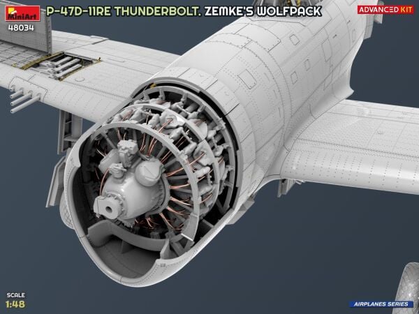 1/48 P-47D-11RE Thunderbolt Zemke’s Wolfpack Advanced Kit