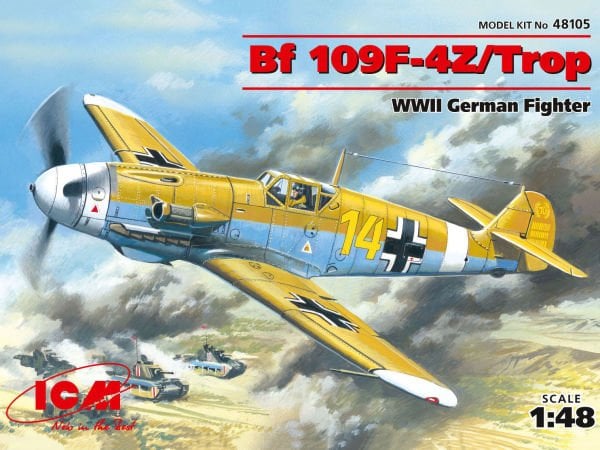 1/48 Messerschmitt Bf 109F-4Z/Trop WWII German Fighter