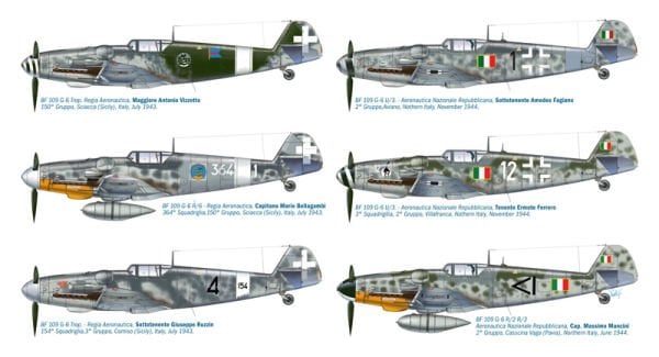 1/48   BF 109 G - 6 ''Italian ACES''