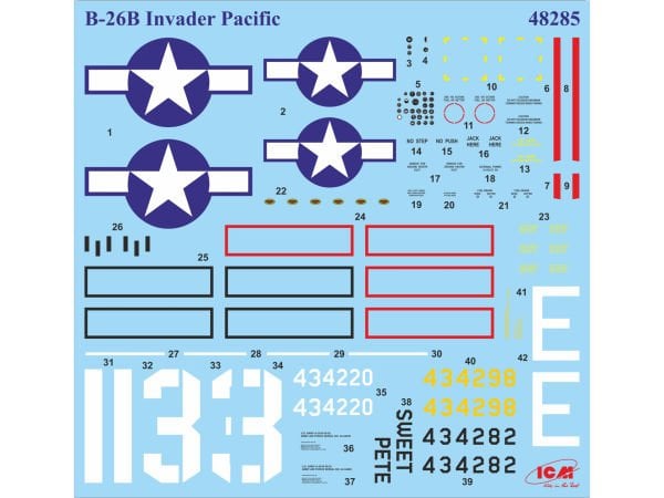1/48 A-26В Invader Pacific War Theater WWII American Bomber