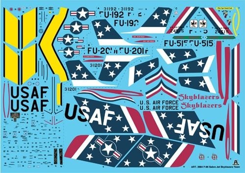 1/48  F - 86F SABRE JET “Skyblazers”